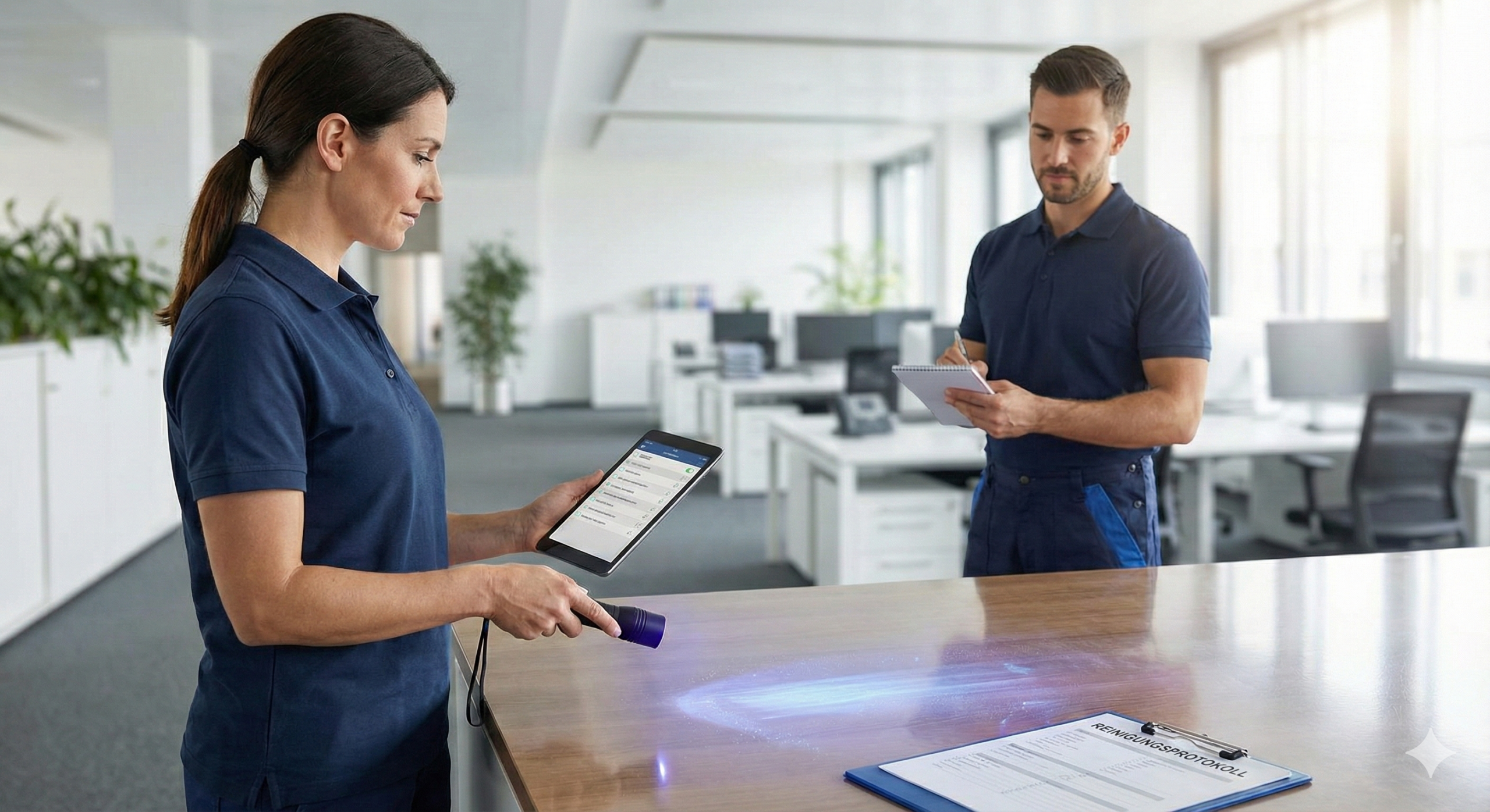 Qualitätskontrolle Reinigung